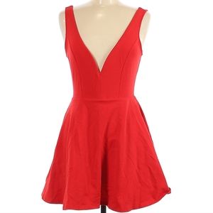 Deep V-neck Coctail Dress/Romper